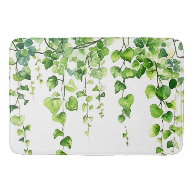 Förändrad ivy Haven: Vattenfärgsdrömmar Badrumsmatta (Framsidan)