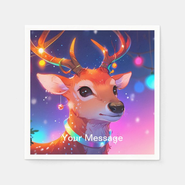 Förändrad julglöd pappersservett (Framsidan)