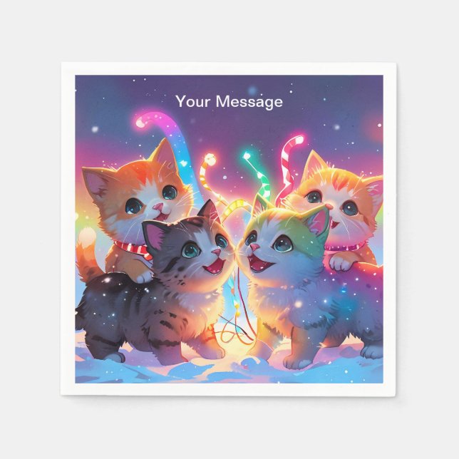 Förändrad julglöd pappersservett (Framsidan)