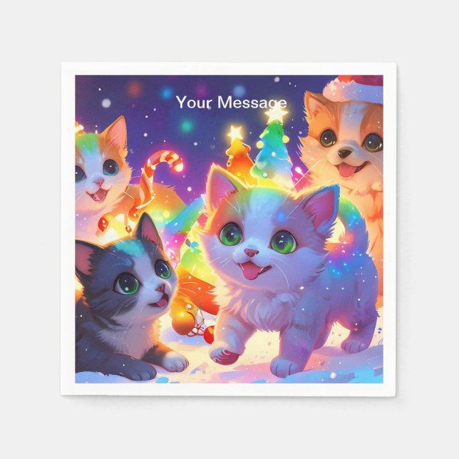 Förändrad julglöd pappersservett (Framsidan)