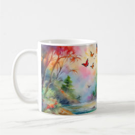 Förändrad kaskad - Tranquil Waterfall Escape Kaffemugg