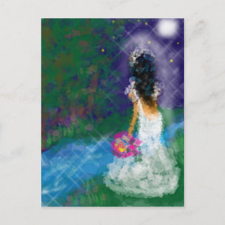 Förändrad kvällstid, Firande, födelsedag, Möhippa Inbjudan Vykort