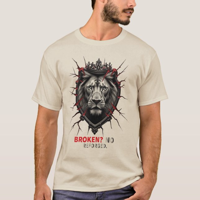 Förändrad Lejon Tee - bruten Spegel Symbolis (Framsida)