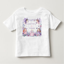 Förändrad Lila Fairy-trädgård - födelsedag T Shirt