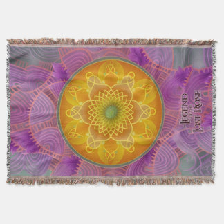 Förändrad Mandala Throw Blanket Filt