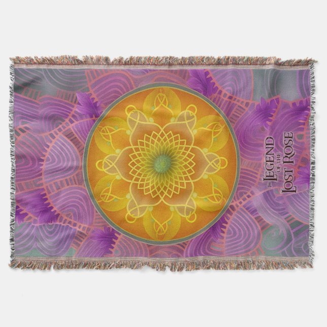 Förändrad Mandala Throw Blanket Filt (Framsidan)