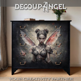 Förändrad Mörk Fairy Decoupage