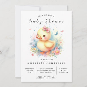 Förändrad Online Anka Baby Shower Inbjudningar