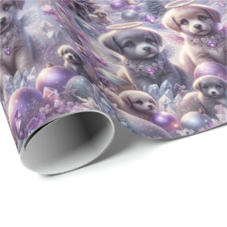 Förändrad Papper för Fairytale Puppy Wrapping Presentpapper