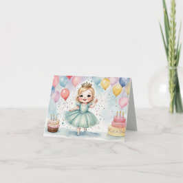 Förändrad prinsessan Birthday Extravaganza-inbjuda Kort