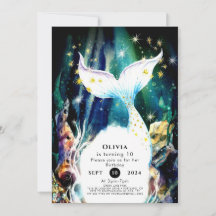 Förändrad Seashells Sjöjungfru Birthday