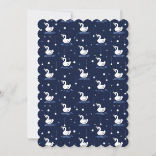 Förändrad Sjö - Svan Mönster-design Julkort
