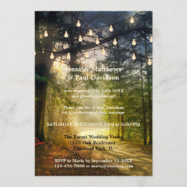 Förändrad skog - din fotopost-Bröllopsfest Inbjudningar