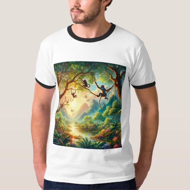 Förändrad skogen T-Shirt Design (Framsida)