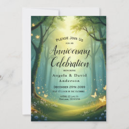 Förändrad solupplyst glimmer Grove Inbjudningar