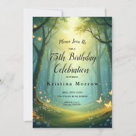 Förändrad solupplyst glimmer Grove Inbjudningar