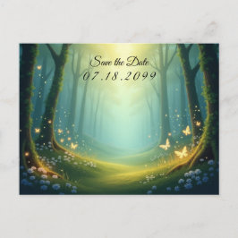 Förändrad solupplyst sommargrove helg vykort