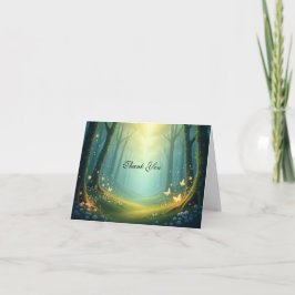 Förändrad solupplyst sommargrove tack kort