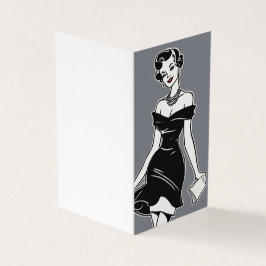 Förändrad svart Romantik--färgad LBD Blank Kort