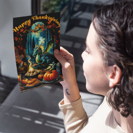 Förändrad Thanksgiving - färd Helg Vykort