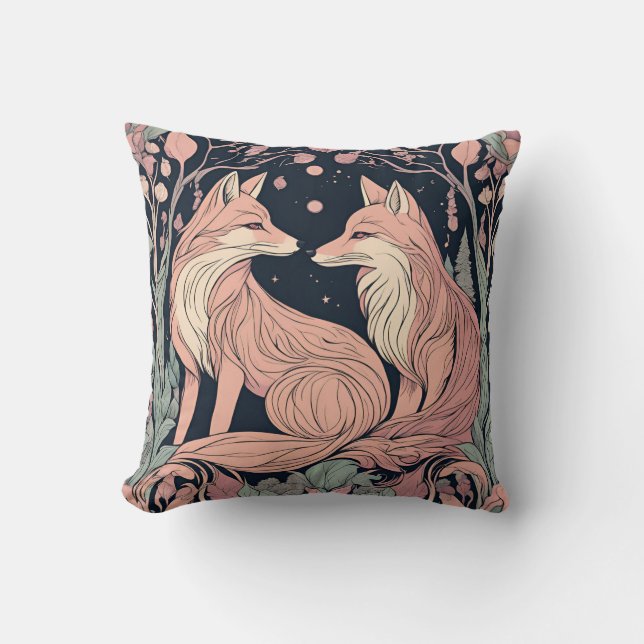 Förändrad trädskog D10 Kudde (Framsida)