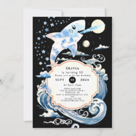 Förändrad undervattensungar, hajfödelsedag inbjudningar