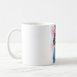 Förändrad vattenfärgskatt Mugg - Mystisk och konst