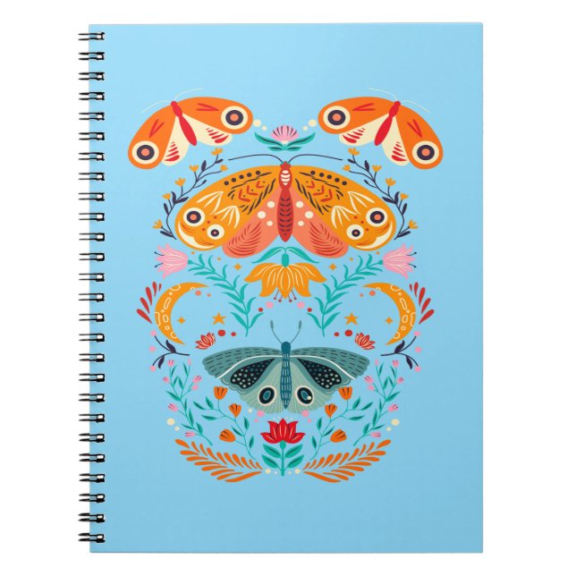 Förändrad Vingar Magic Moth Butterfly Anteckningsbok (Framsidan)