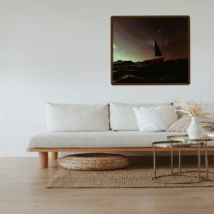 Förändrad Vinkar Galaxy Night Himmel Cosmic Boat Poster