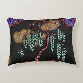 Förändrad Willow Dreamscape Art Deco Mönster Prydnadskudde
