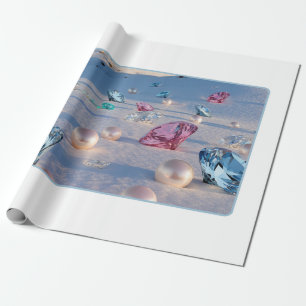 Förändrad Winter Elegance Wrapping Papper Presentpapper