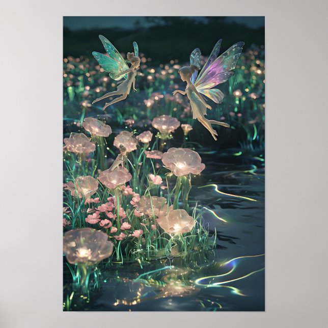 Förändrade Älvor i Fairy Dreamscape Wall Art Poster (Framsidan)