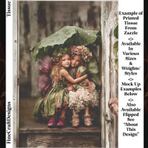 Förändrade Hydrangea-Älvor i regn ED2R Decoupage