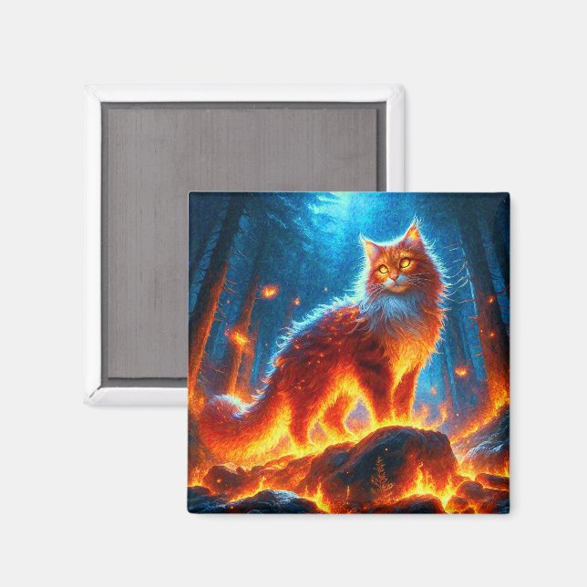 Förändrat brandsläckningsprogram, Kattdjur Magnet (Front/Back)