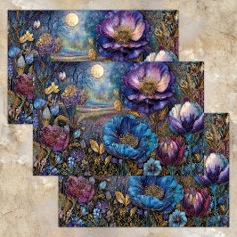FÖRÄNDRAT DATORPAPPER FÖR MIDNIGHT GARDEN DECOUPAG