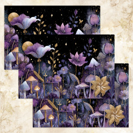 FÖRÄNDRAT DATORPAPPER FÖR MIDNIGHT GARDEN DECOUPAG