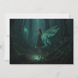 Förändrat Forest Fairy Fantasy Art Card
