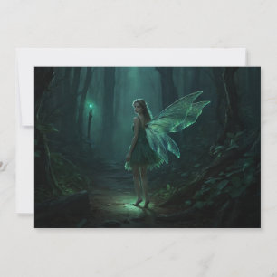 Förändrat Forest Fairy Fantasy Art Card