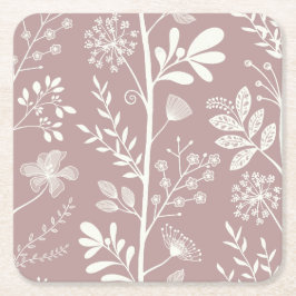 Förändrat Lodrät Garden Reverie XL silhouette Underlägg Papper Kvadrat