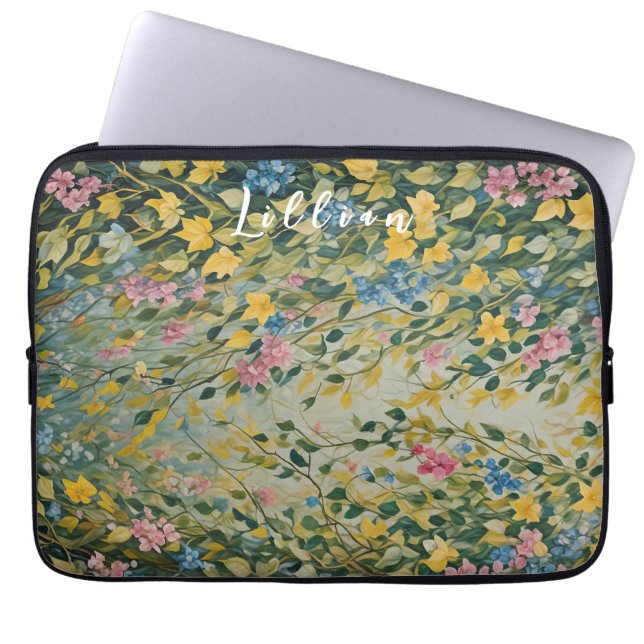 Förändrat lösenord: Pastel Secret Garden Laptop Fodral (Framsidan)