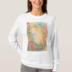 "Förändrat lutter: Butterfly Womens T-shirts