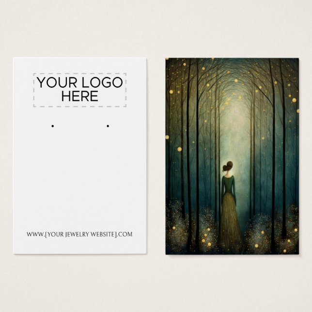 Förändrat Visning-kort för avläsning av skog Visitkort (Framsida & baksida)