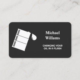 Förändring av bilolja visitkort