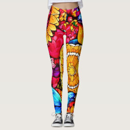 Förändring av Butterfly Blommigt Tapestry Leggings