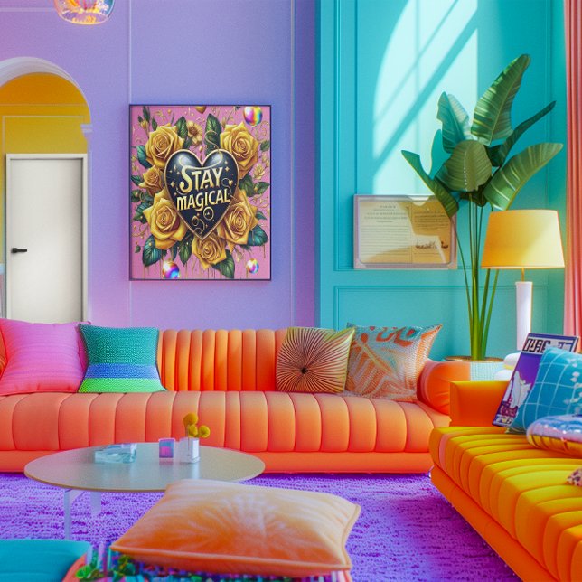 Förändring av Golden Ro och hjärta 12 x 16 Poster (Skapare uppladdad)