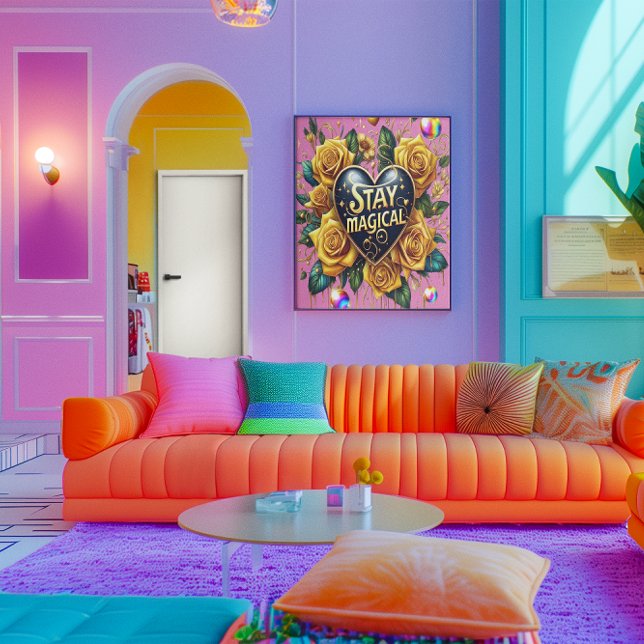 Förändring av Golden Ro och hjärta 18 x 24 Poster (Skapare uppladdad)