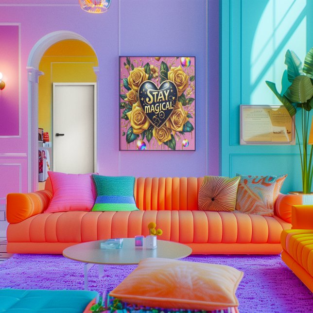 Förändring av Golden Ro och hjärta 24x36 Poster (Skapare uppladdad)