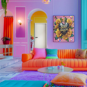 Förändring av Golden Ro och hjärta 40 x 60 Poster