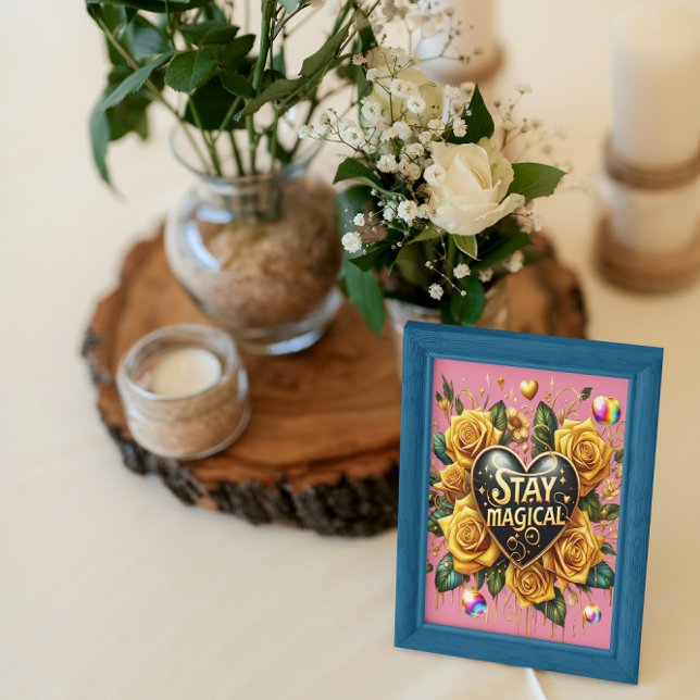 Förändring av Golden Ro och hjärta 8 x 10 Poster (Skapare uppladdad)