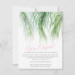 Förändring av planen för party i Elope bröllop Spara Datumet